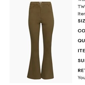 Aritzia Wilfred Free TWOSTEP Pant NWT